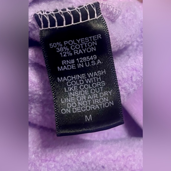 AVIATOR NATION LOGO PULLOVER RELAXED HOODIE - NEON PURPLE - Picture 8 of 8